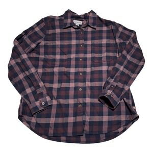 Carhartt 103226 R05 Rugged Flex Hamilton Flannel Casual Button Up Shirt Women XL